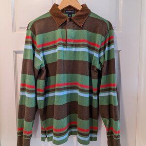 Land's End long sleeve polo shirt, medium